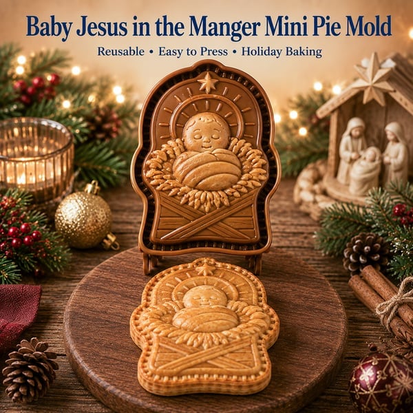 ✝️Faith & Nativity Christmas Mini Pie Mold Collection🥧✨