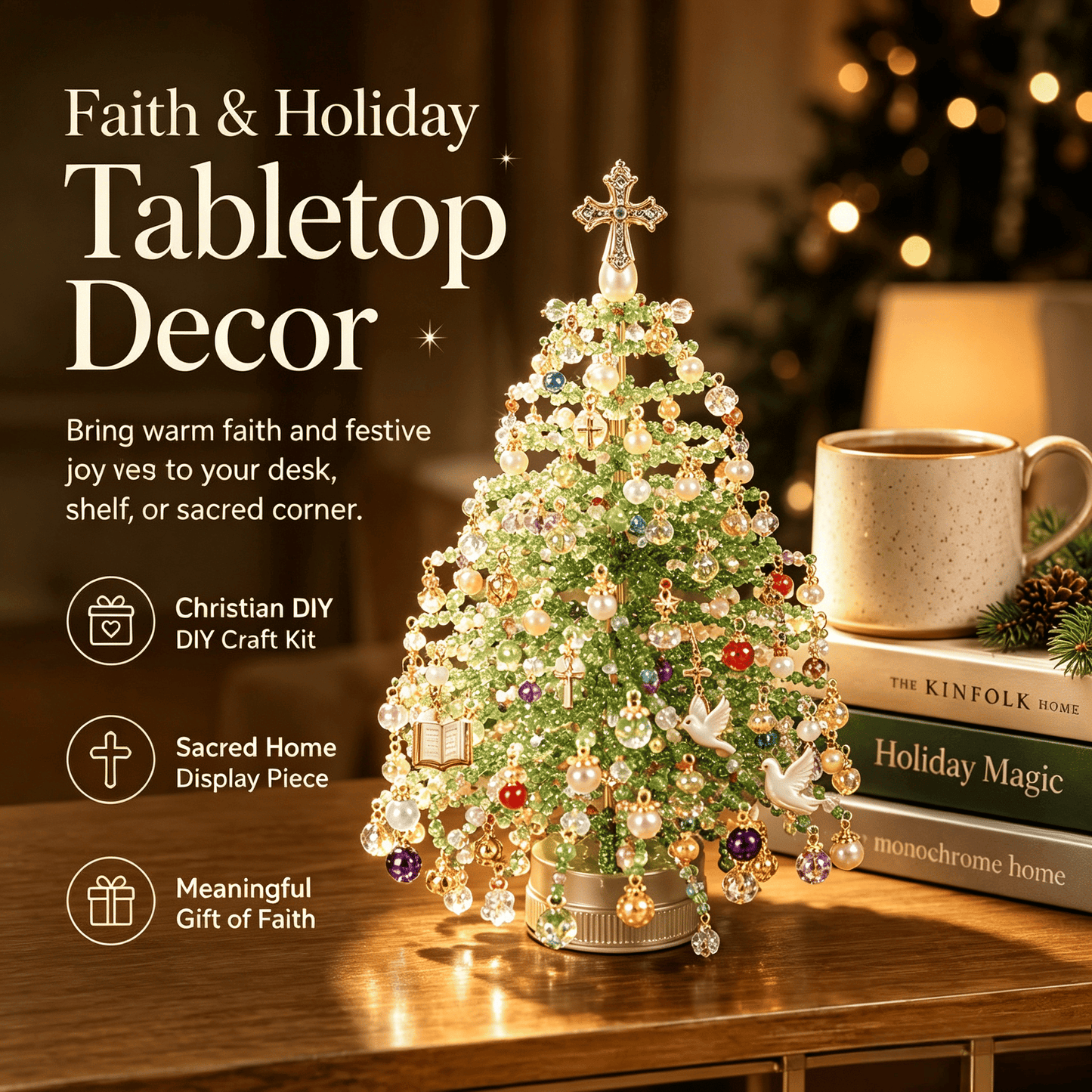 🎄🔥 Last Day 49% OFF✨DIY Beaded Christmas Tree Kit🎅