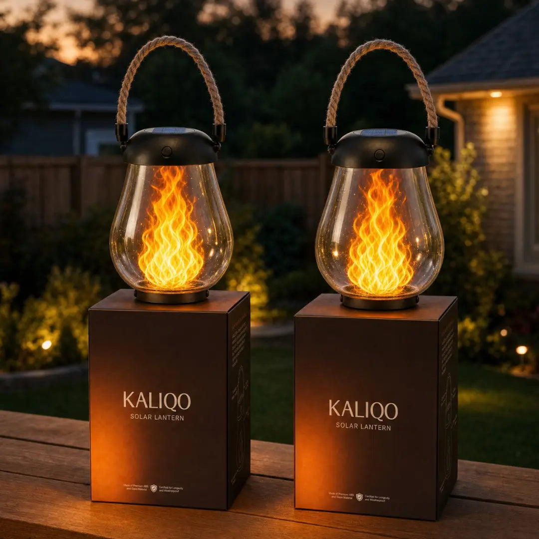 ✨TRANSFORM YOUR PATIO WITH WARM, FLICKERING SOLAR FLAME LANTERNS