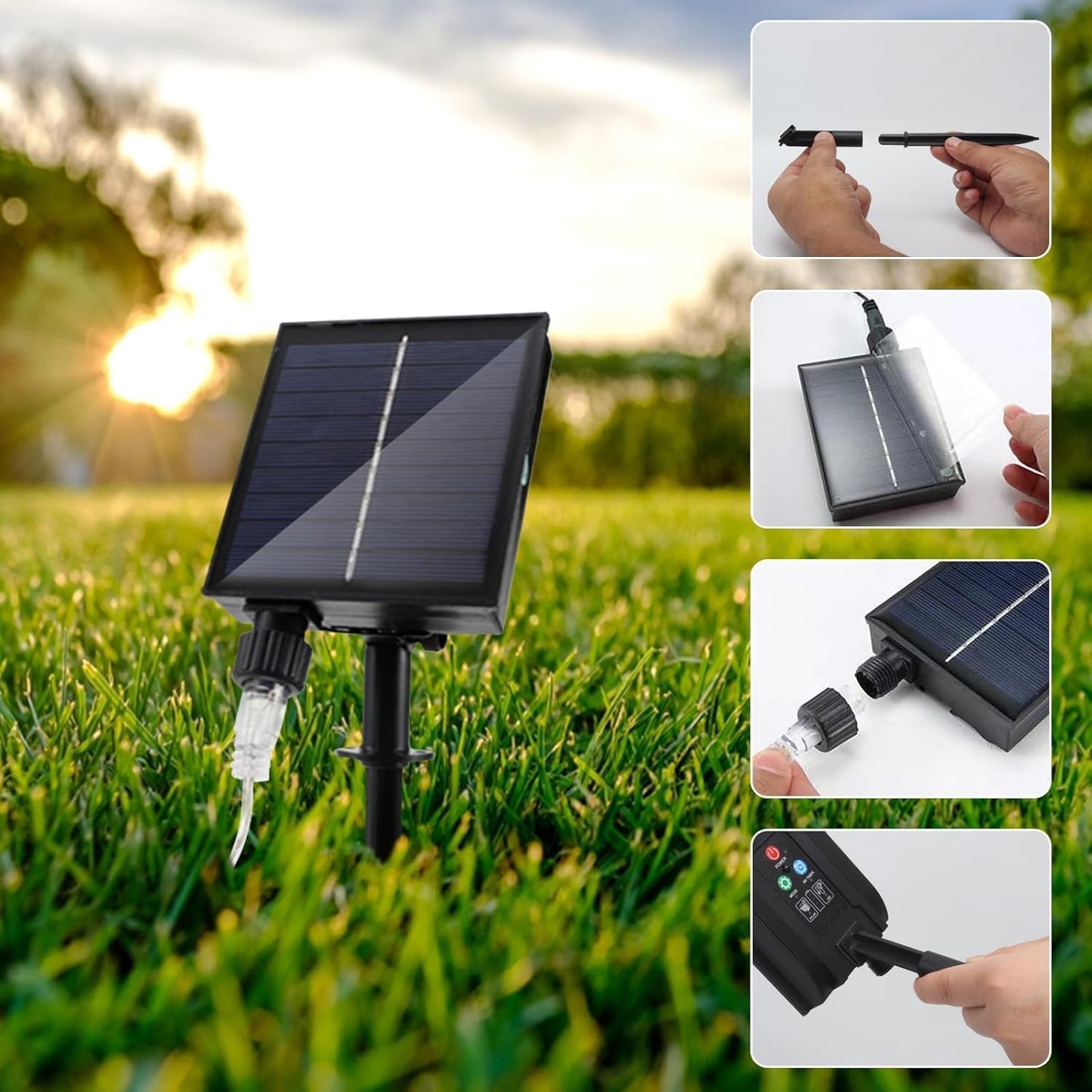 4-Pack Solar Fireworks Lights - 480 LEDS