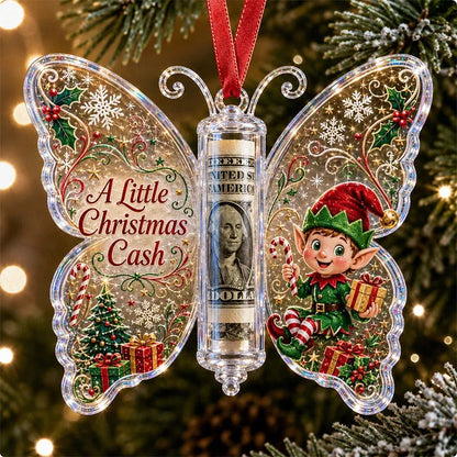 🦋Butterfly Christmas Money Gift Ornament 🎄✨