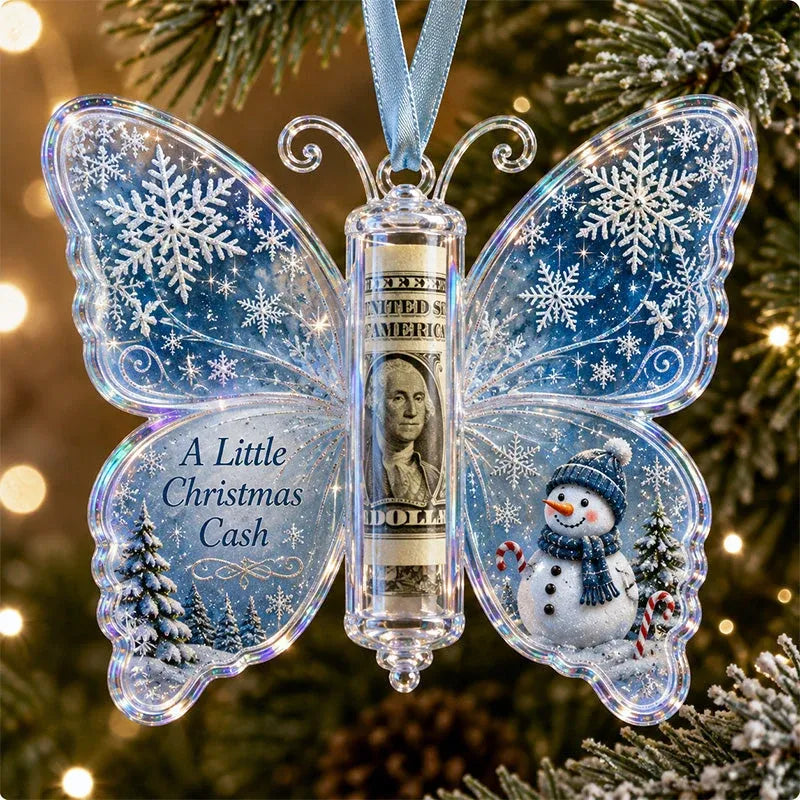 🦋Butterfly Christmas Money Gift Ornament 🎄✨