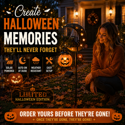 🎃Halloween Early Bird Sale | 49% OFF Pumpkin Moon Garden Stake Light