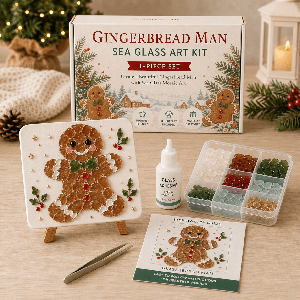 🎅🎄 Create your own magical Christmas sea glass art 🦌✨(🔥🔥🔥50% Off)
