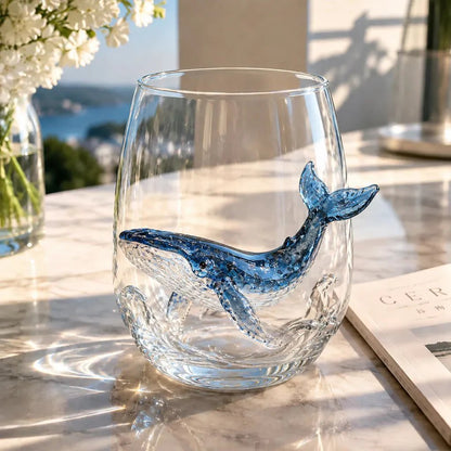 Last Day Promotion: The Perfect Beach House Gift 3d Ocean Animal Artisan Glassware