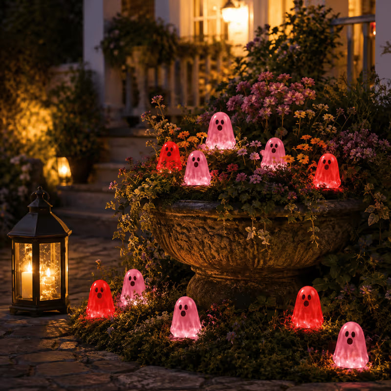 ⏳Last day 49% OFF - 👻Glow In Dark Cute Ghost Resin Bead Set