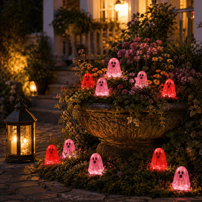 ⏳Last day 49% OFF - 👻Glow In Dark Cute Ghost Resin Bead Set