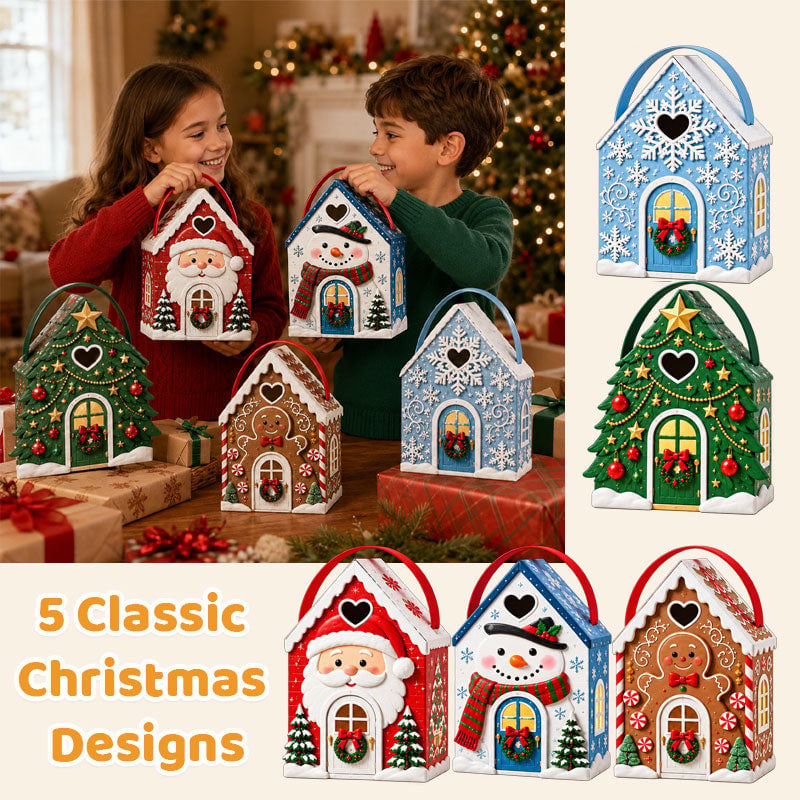Christmas Cottage Gift Box – 5 Festive Designs for Candy & Small Gifts