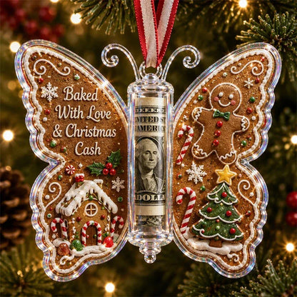 🦋Butterfly Christmas Money Gift Ornament 🎄✨