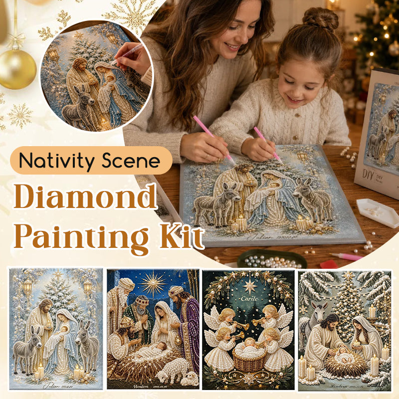 🎄LAST DAY 49% OFF-🌟Nativity Scene Diamond Painting Kit