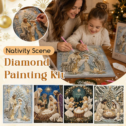🎄LAST DAY 49% OFF-🌟Nativity Scene Diamond Painting Kit