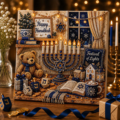 🎁Last Day 49% OFF - 🕎✨DIY Hanukkah Pearl Art Kit