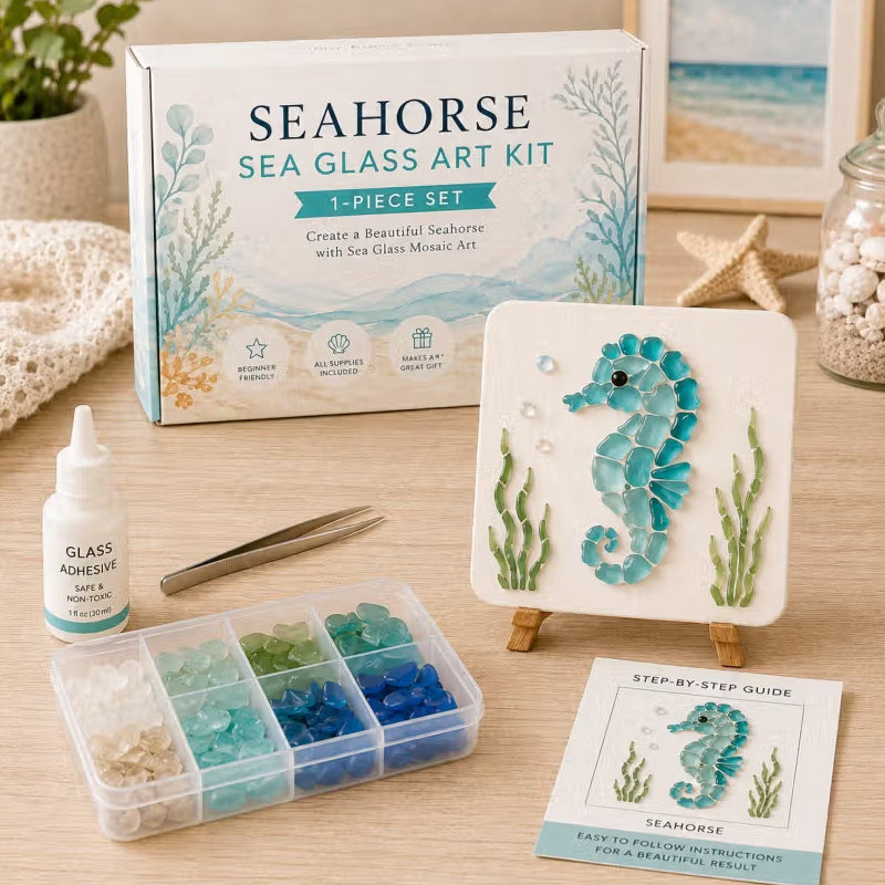 🌊✨ Ocean-Themed Art DIY Kit – Create a Stunning Mosaic Masterpiece
