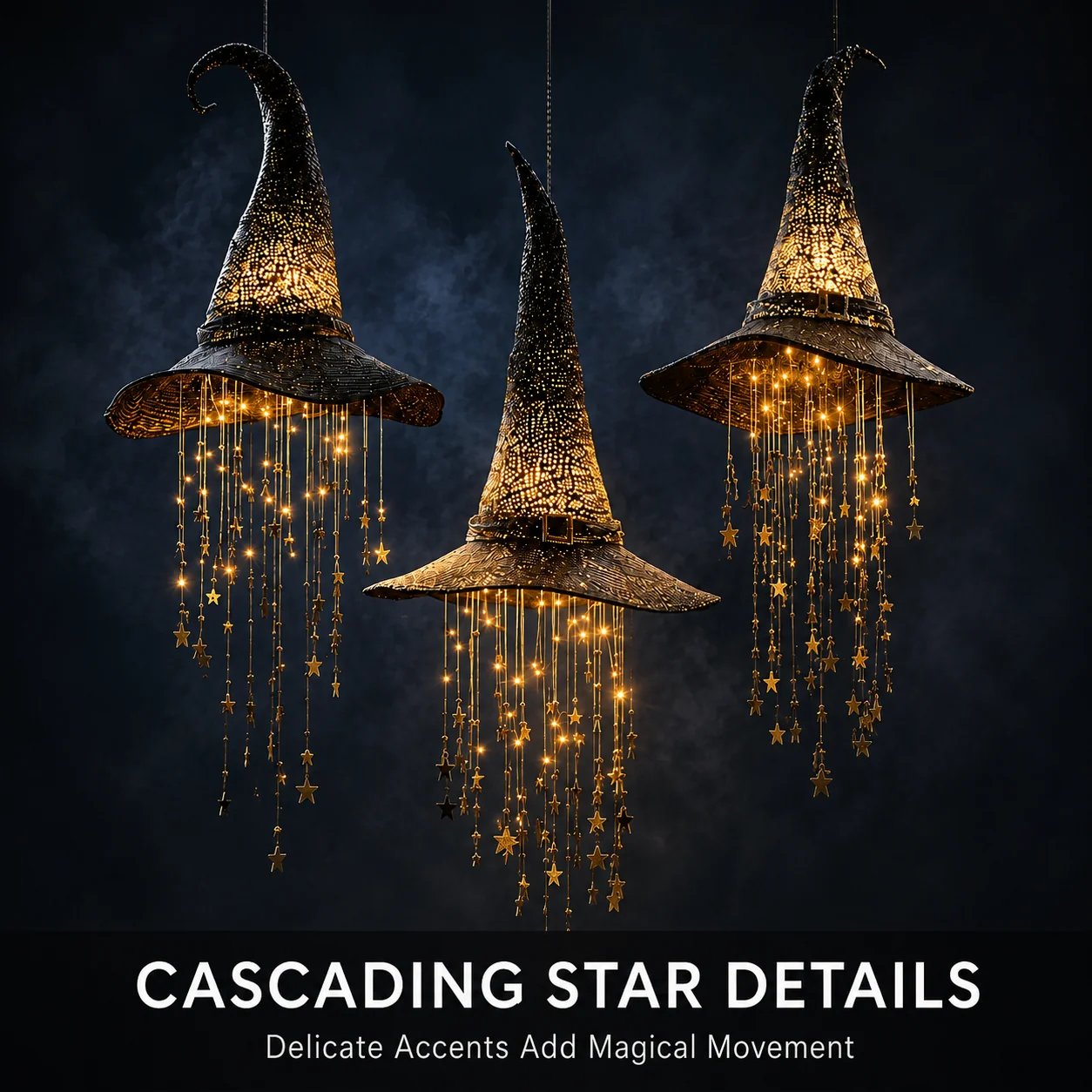 ✨49% Off Last Day✨Lighted Witch Hat Hanging Chime🎃