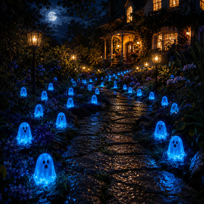 ⏳Last day 49% OFF - 👻Glow In Dark Cute Ghost Resin Bead Set
