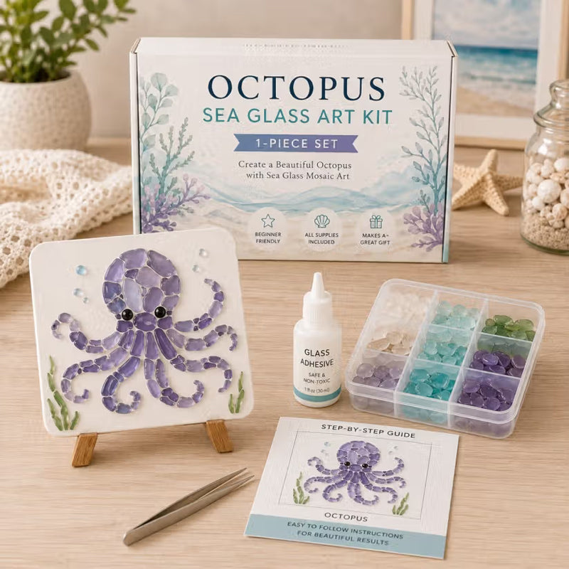 🌊✨ Ocean-Themed Art DIY Kit – Create a Stunning Mosaic Masterpiece