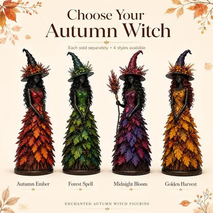 🔥LAST DAY 49% OFF - 🧙‍♀️Enchanted Autumn Witch Figurine (📦Buy 2 Free Shipping)