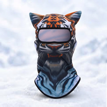 🔥3D Cat Ski Mask with Ears Funny Windproof Balaclava for Skiing & Festivals