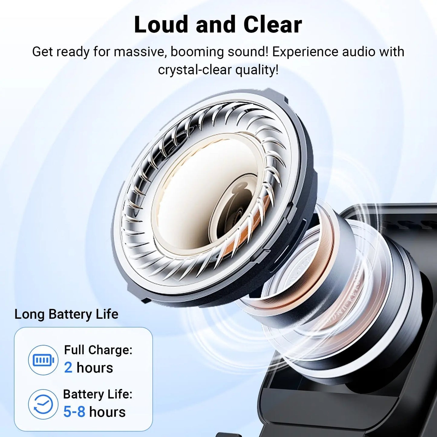 🔥50%OFF🔥 5-in-1 Wireless Speaker - Stereo Sound, RGB Light & Phone Stand