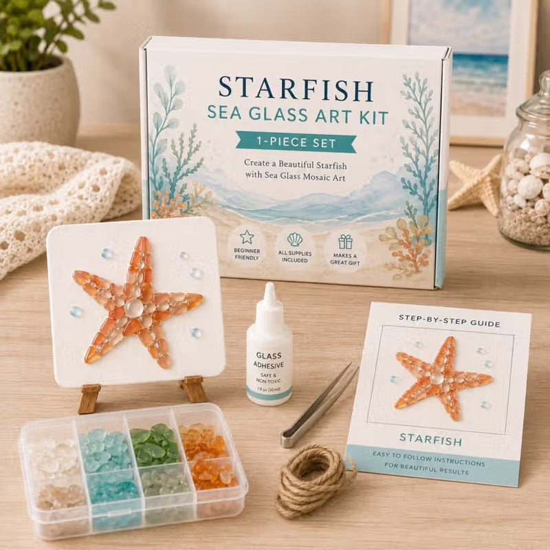 🌊✨ Ocean-Themed Art DIY Kit – Create a Stunning Mosaic Masterpiece