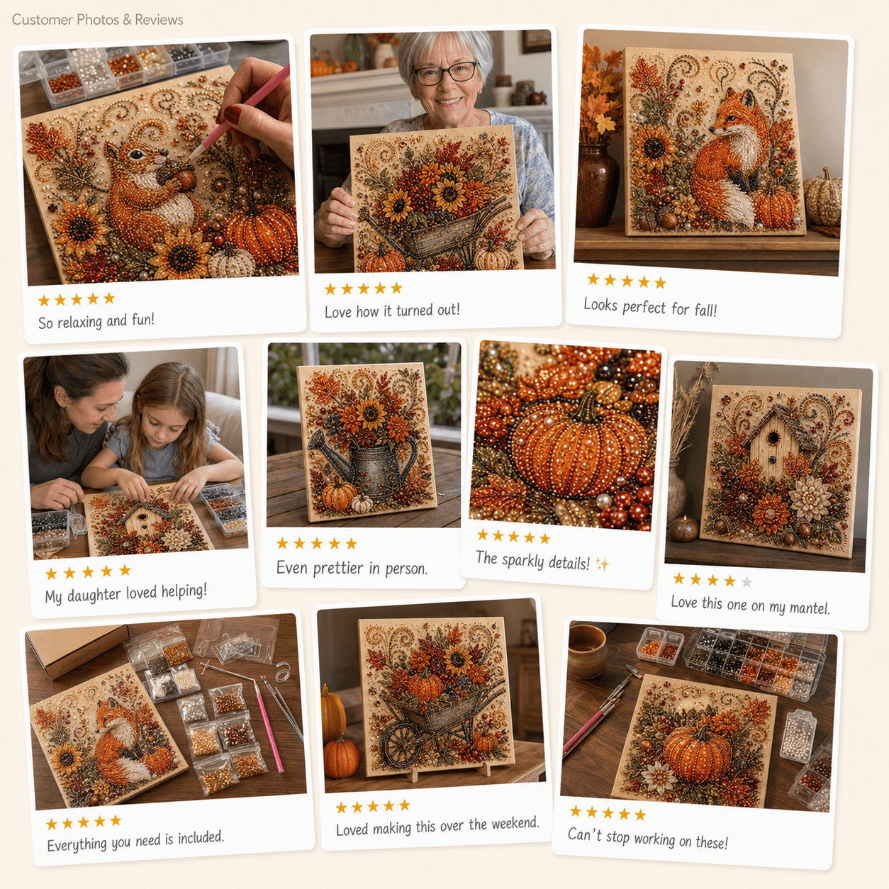 🔥 Last Day 49% OFF - 🍂💎 Autumn Pearl Painting Kit – Relaxing DIY Craft to Create Sparkling Fall Artwork 🖌️