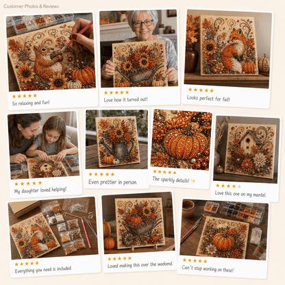 🔥 Last Day 49% OFF - 🍂💎 Autumn Pearl Painting Kit – Relaxing DIY Craft to Create Sparkling Fall Artwork 🖌️