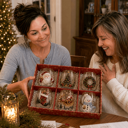 💥 Last Day 49% OFF – 🔥🎁Magical Christmas Glass Cup Gift Collection✨