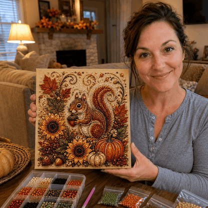 🔥 Last Day 49% OFF - 🍂💎 Autumn Pearl Painting Kit – Relaxing DIY Craft to Create Sparkling Fall Artwork 🖌️