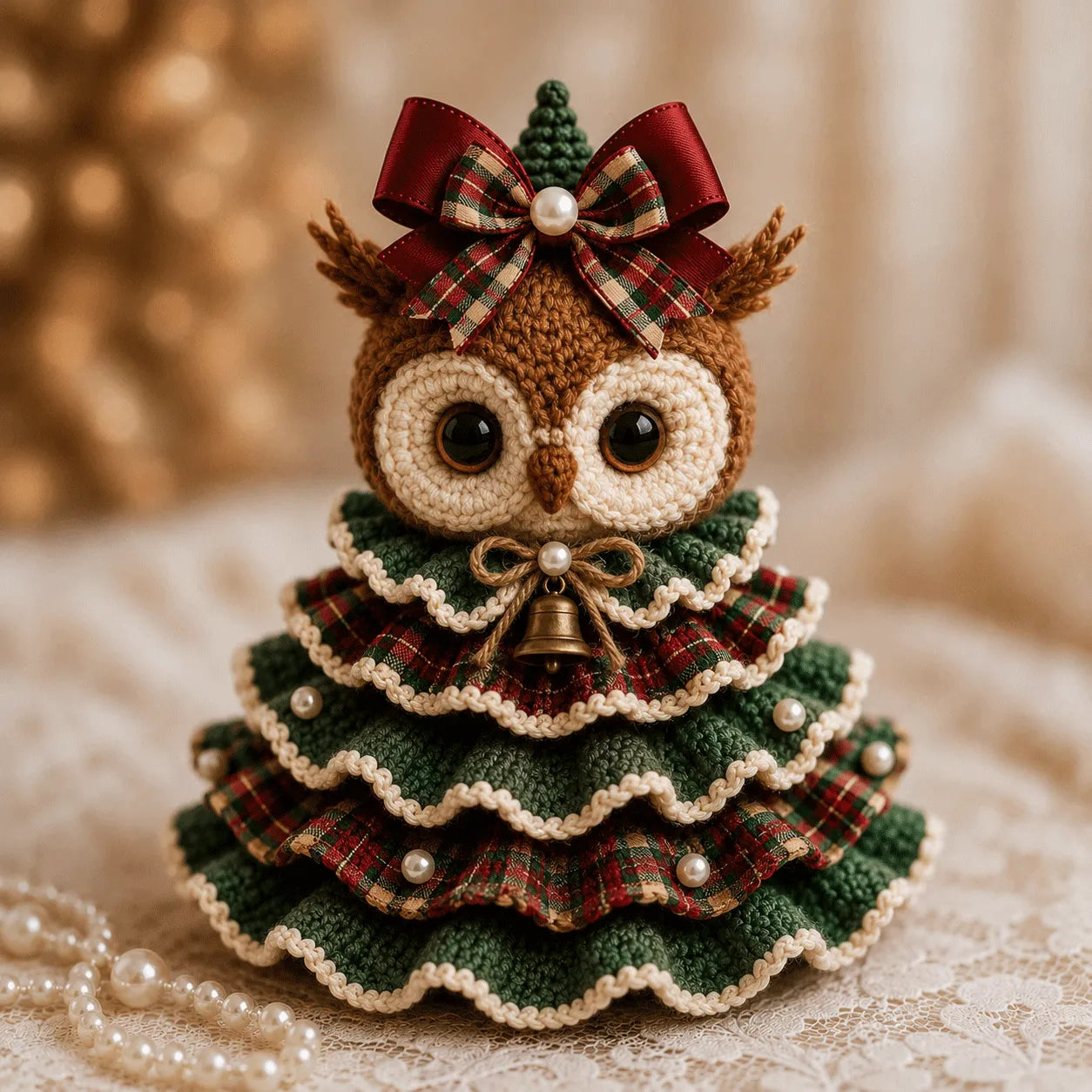 🔥🎄Crochet Animal Christmas Tree DIY Kit – Stitch a Little Christmas Magic（Material kit (not finished product)