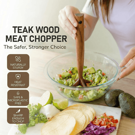 Last Day 49% OFF Teak Wooden Meat Chopper