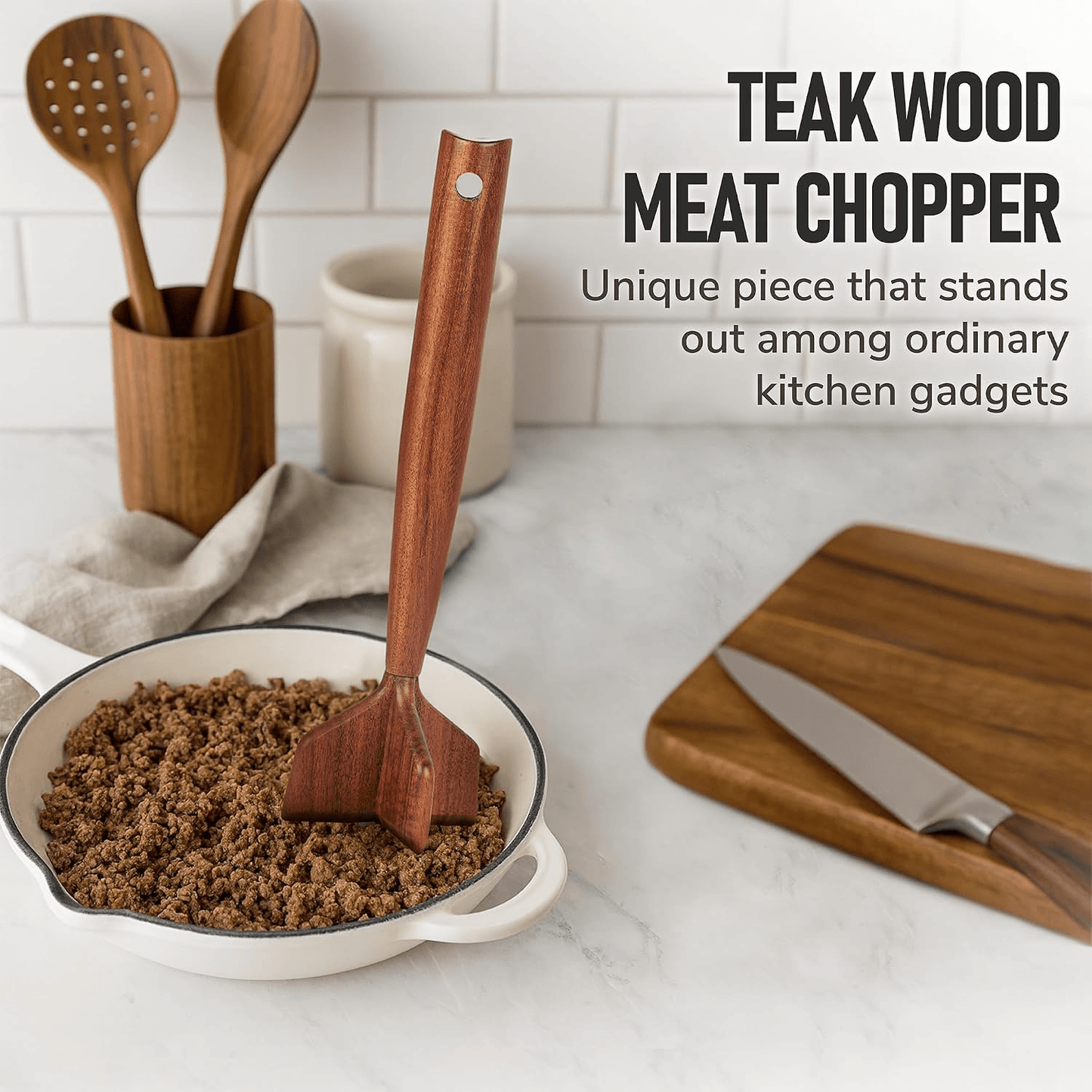 Last Day 49% OFF Teak Wooden Meat Chopper