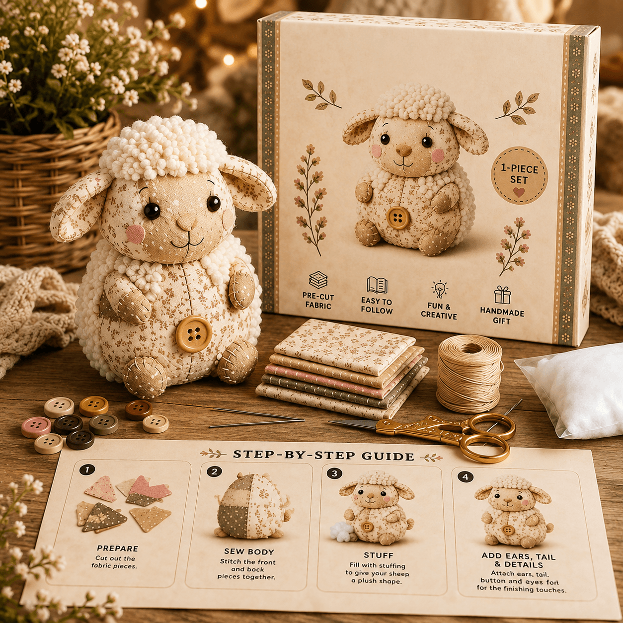 🔥Last Day 49% OFF- DIY Animal Sewing Kit