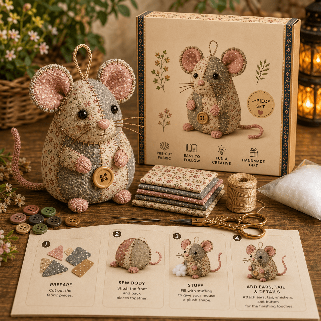 🔥Last Day 49% OFF- DIY Animal Sewing Kit