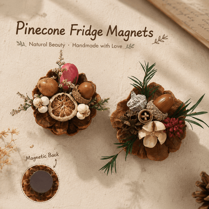 🔥Last Day 49% OFF-Magnetic Fridge Magnets Made of Natural Plant Pinecones