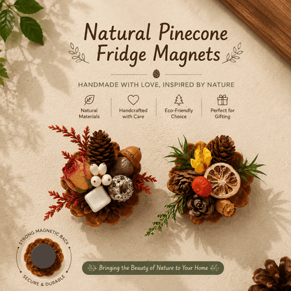 🔥Last Day 49% OFF-Magnetic Fridge Magnets Made of Natural Plant Pinecones