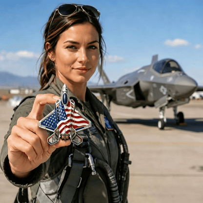 ✈️35th Anniversary Fighter Collector's Medallion - Limited Edition Metal Art
