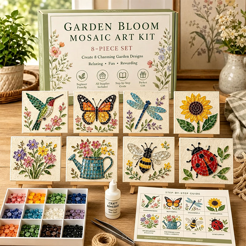 Watering Can Mosaic Sea glass Art Kit