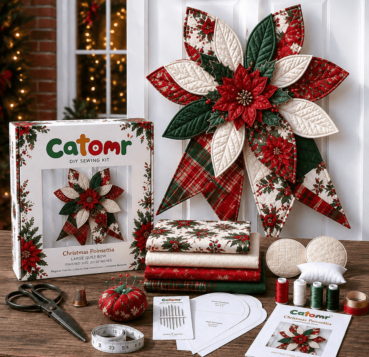 🔥Last Day 50% OFF- Large Patchwork Bow Sewing Kit💕