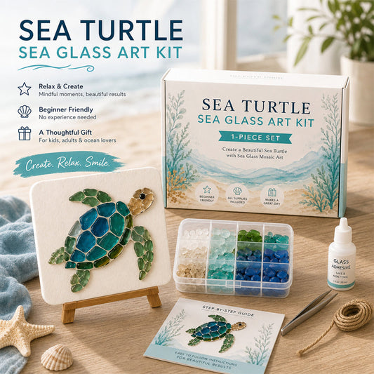 🌊✨ Ocean-Themed Art DIY Kit – Create a Stunning Mosaic Masterpiece