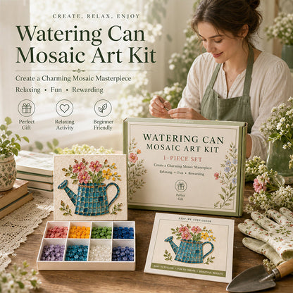 Watering Can Mosaic Sea glass Art Kit