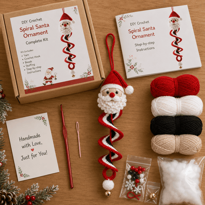 🔥Last Day 49% OFF✨Crochet Snowman Spiral Ornament DIY Kit