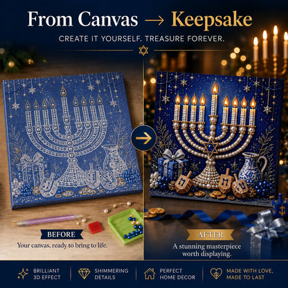 🎁Last Day 49% OFF - 🕎✨DIY Hanukkah Pearl Art Kit