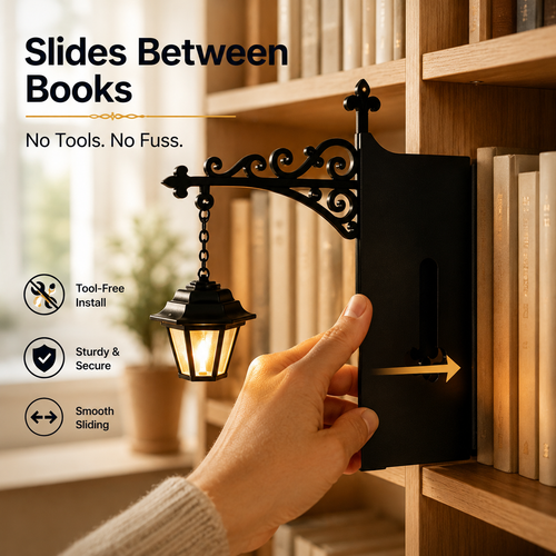 Library Lanterns -Cozy Reading Nook Shelf Decor