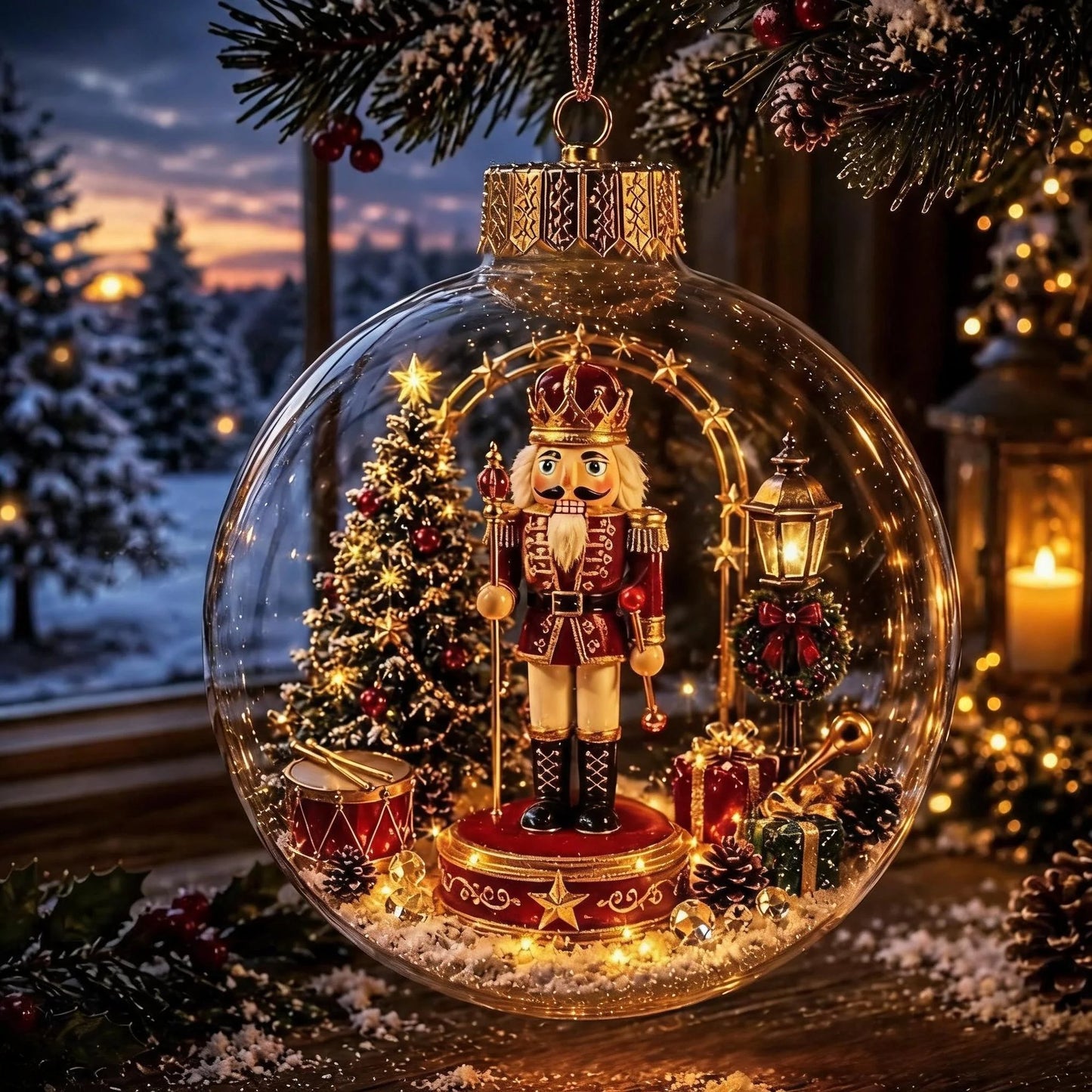 🔥HOT SALE 49% OFF -🎄Glowing Christmas Diorama Ornament🎅