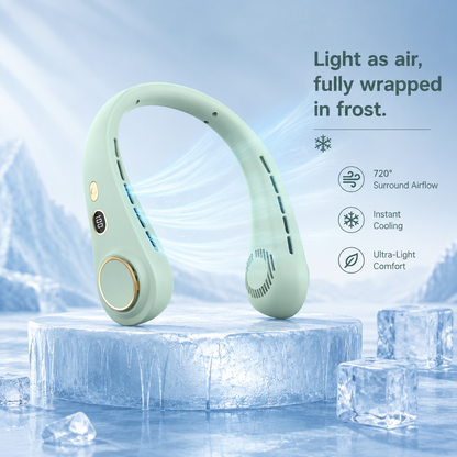 New Portable Neck Fan‚Hands-free & Bladeless & quiet design