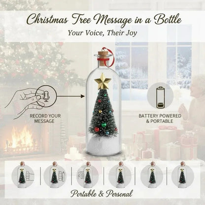 🎅🎄A Christmas Sale -Recordable Christmas Tree Message In A Bottle