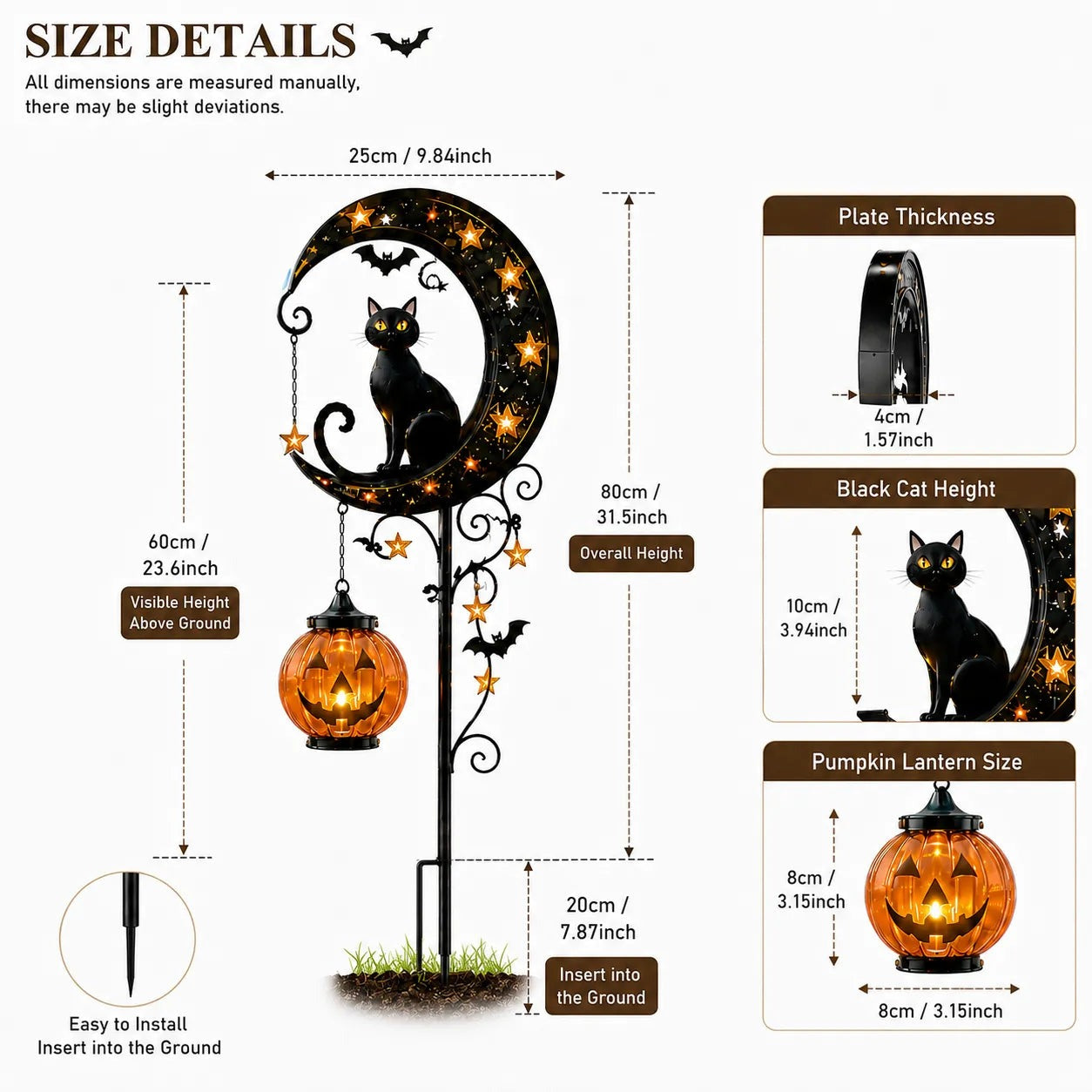 🎃Halloween Early Bird Sale | 49% OFF Pumpkin Moon Garden Stake Light