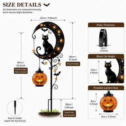 🎃Halloween Early Bird Sale | 49% OFF Pumpkin Moon Garden Stake Light