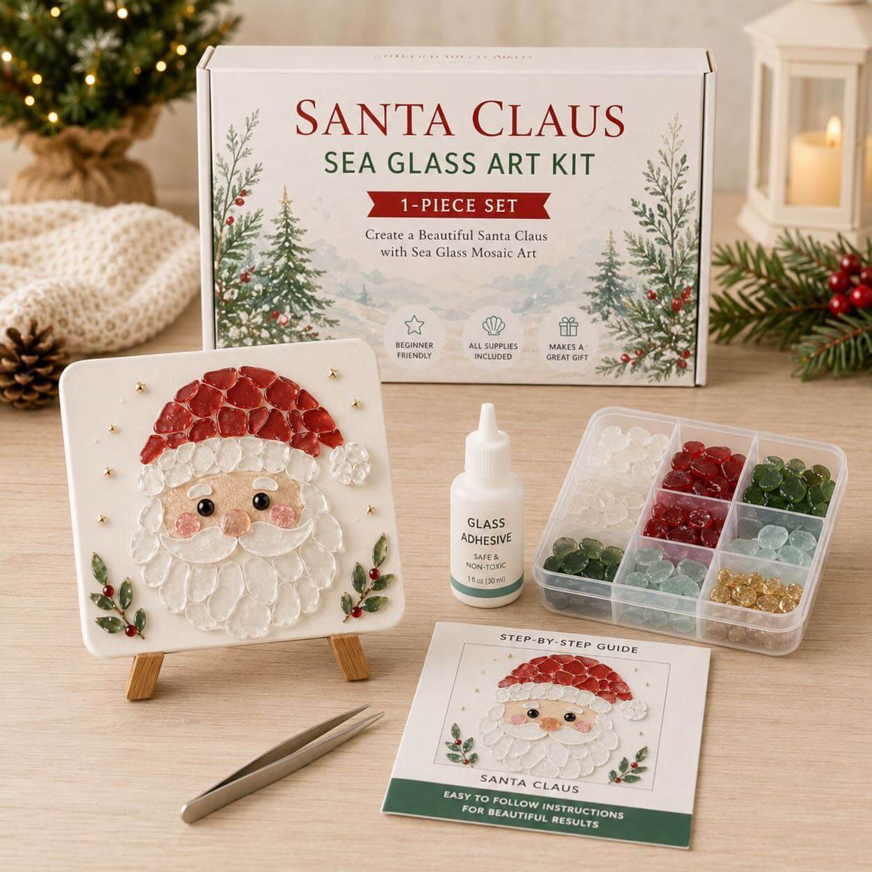 🎅🎄 Create your own magical Christmas sea glass art 🦌✨(🔥🔥🔥50% Off)