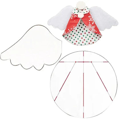 Guardian Angel Christmas Ornaments Template-With Instructions